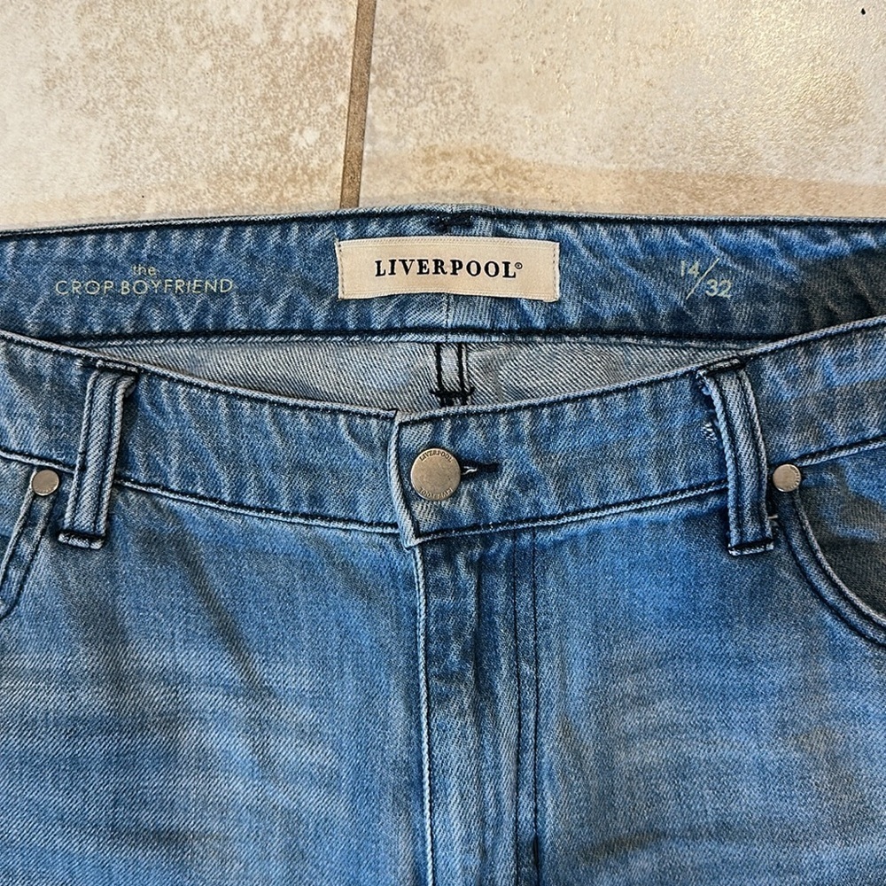 Liverpool Cameron Embroidered Crop Boyfriend Jeans 14 - Picture 3 of 8